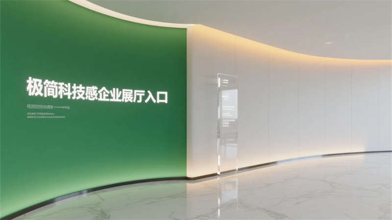 科技綠洲，合肥創(chuàng)新企業(yè)辦公樓展廳設(shè)計效果圖