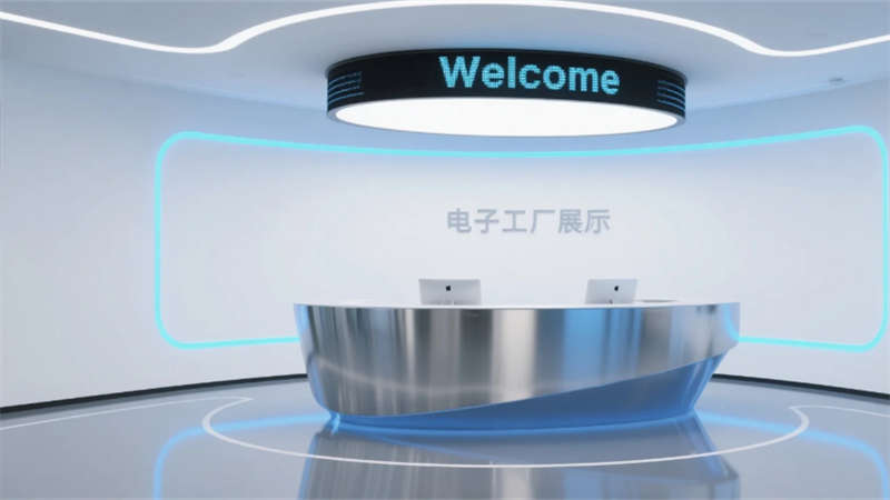科技與人文融合, 合肥電子廠展廳裝修設(shè)計效果圖